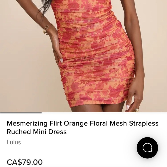 Lulus Orange Floral Mini Dress - Picture 4 of 8